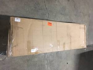 15 ft. Steel Market Solar Patio Umbrella in Khaki by UPHA Customer Returns See Terms on Auction