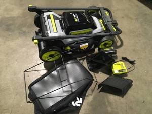 40V HP Brushless 20 in. Cordless Electric Battery Walk Behind Self-Propelled Mower with 6.0 Ah Battery and Charger by RYOBI Customer Returns See Terms on Auction