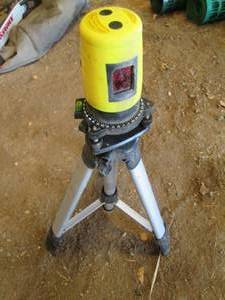 laser level on tripod...