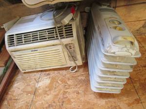 Haier window AC and Honeywell space...