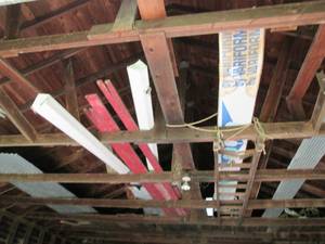 All contents of rafters, BRING A LA...