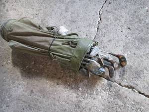 Vintage Golf clubs in a bag...