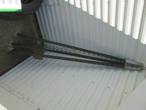 3 metal posts and garden framed tim...