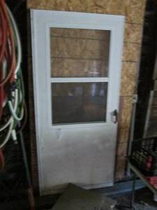 3680 storm door minor damage on...