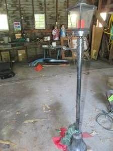 75 tall plastic yard lamp (see pho...