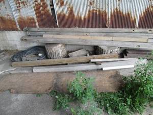 4 44 wood posts and other wood an...