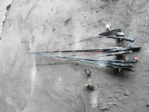 8 fishing poles...