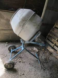 Rotating electric cement mixer...