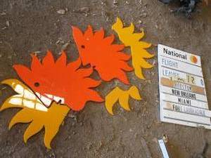 2 National Airlines Sun King logos ...