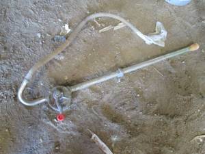 Hand crank barrel pump...