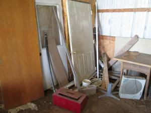 Misc corner lot with doors, wood wi...