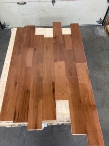 350 sq ft SOLID 34  x 5 Flooring Cabin Hickory Saddle
