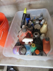 BIN OF MIXED CHEMICALS