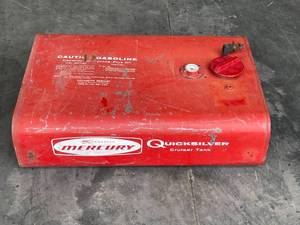 lot 9 image: Mercury Quicksilver Steel Boat Gas Tank