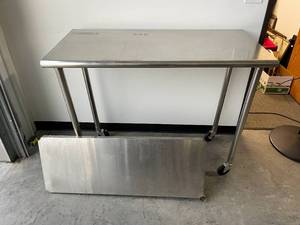 lot 25 image: Stainless Steel Rolling Cart
