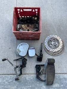 lot 50 image: Harley Davidson Foot Pedals, Etc...
