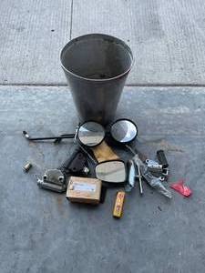 lot 52 image: Motorcycle Mirrors, Parts