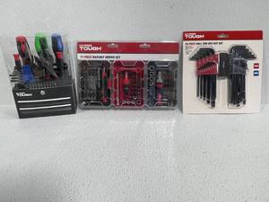 lot 71 image: Ratchet Driver Set, Hex Key Set, and Home Tool Set