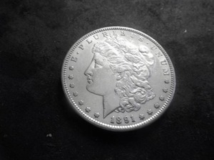 1891 S Morgan Silver Dollar