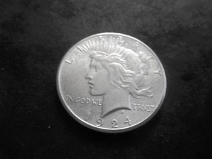 1924 S Peace Silver Dollar