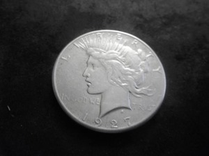 1927 S Peace Silver Dollar