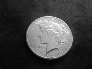 1928 Peace Silver Dollar