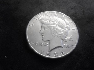 1934 Peace Silver Dollar