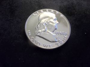 1958 Franklin Proof Half Dollar