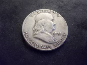 1951 Franklin Half Dollar