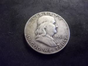 1951 D Franklin Half Dollar
