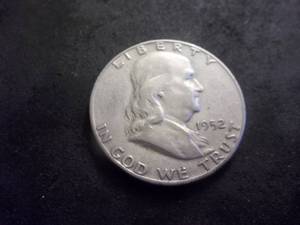 1952 S Franklin Half Dollar
