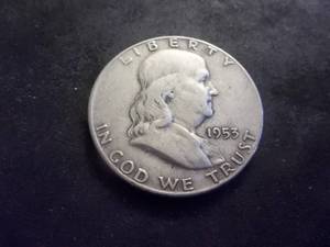 1953 D Franklin Half Dollar