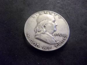 1954 D Franklin Half Dollar