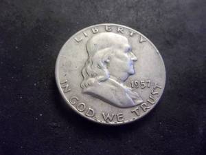 1957 D Franklin Half Dollar