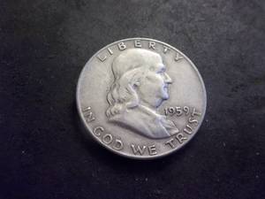 1959 D Franklin Half Dollar