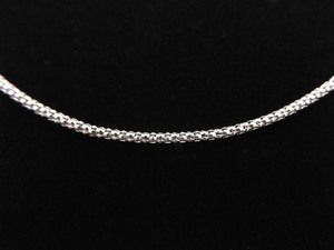 lot 44 image: .925 Sterling Silver Styled Weave Ball Chain Necklace