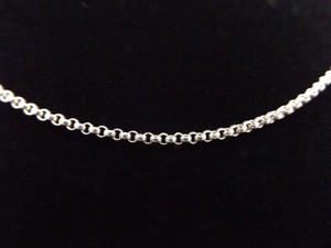 lot 47 image: .925 Sterling Silver Rolo Link Necklace