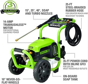 Greenworks TruBrushless Electric Pressure Washer
