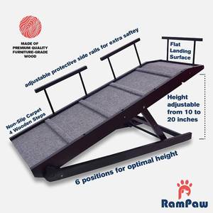 RamPaw Adjustable Pet Ramp for All Dogs and Cats