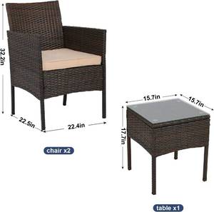 ABCCanopy 3 Piece Patio Furniture Set