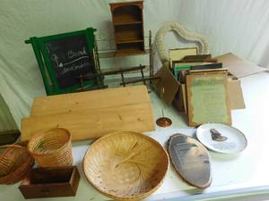 Picture frames, baskets, shelves and more