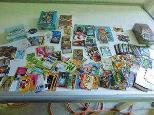 All kinds of trading cards