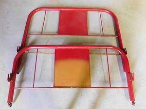 Vintage metal headboard and footboard