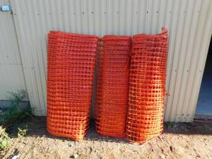 3 rolls of orange snow drift fevcing