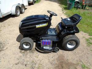 Yard Machine riding mower. Automatic 20 hp 42 deck. Runs & drives as it should. As shown.