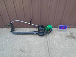 Weed Eater 2 cycle weed trimmer & craftsman 110 volt blower. Both tested & works. As shown.