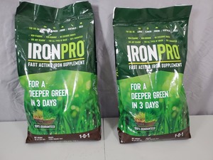 2 New 15 Lbs Bags Of Iron Pro Fast Acting Iron Supplement