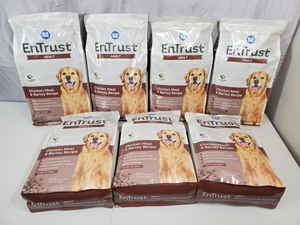 7 New 6 lb Bags of Entrust Adult Dog Food