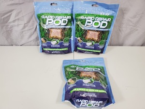 3 New Bags of Rapid Repair Pod Targeted Lawn Spot Repair