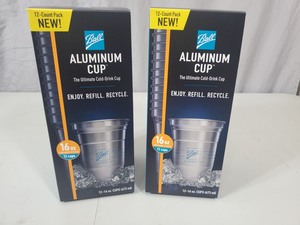 2 New Sets of Ball Aluminum Cups